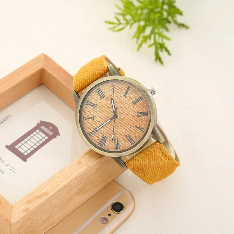 Fashion Denim Leather Strap Women\'s Watch Casual Quartz Watches Women Dress Watches Relogio Feminino Ladies Wristwatch Hot Clock