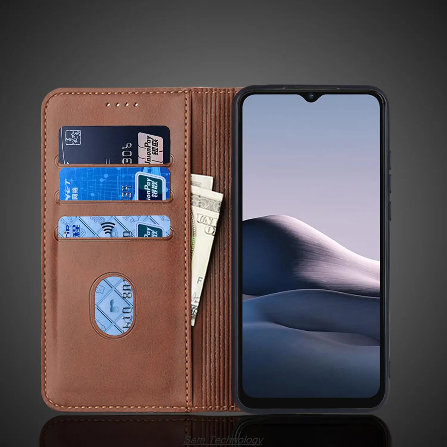 Magnetic attraction Leather Case for Vivo Y20 / Vivo Y20 2021 Card Holder Holster Flip Cover Case Wallet Phone Bags Fundas Coque