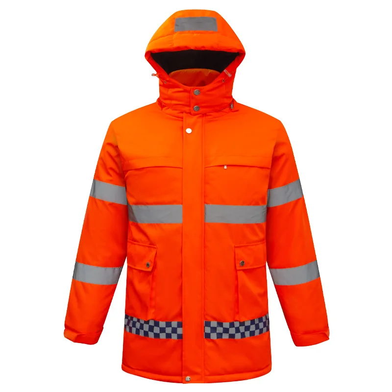 

Intelligent Heated Work Jacket - Rainproof & Reflective for Highway Maintenance Crews