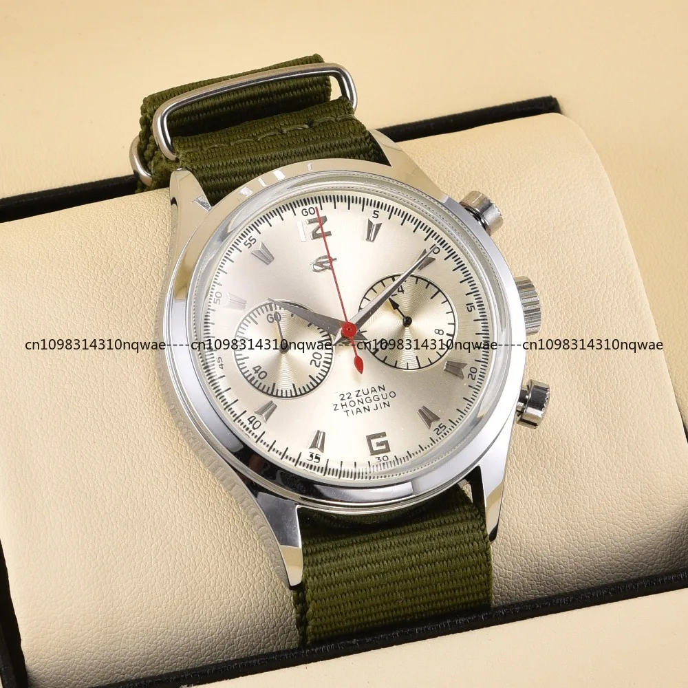 Seagull 1963 Long Sky Edition Retro Pilot Cronografo al quarzo Orologio originale Seagull 1963 Orologio da uomo impermeabile Sea Gull FMEIS