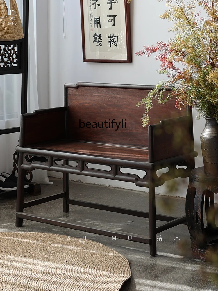 Sandalwood Sofa Armchair Main Chair Host Seat Solid Wood Chinese Antique Photography Ming Qing Classical