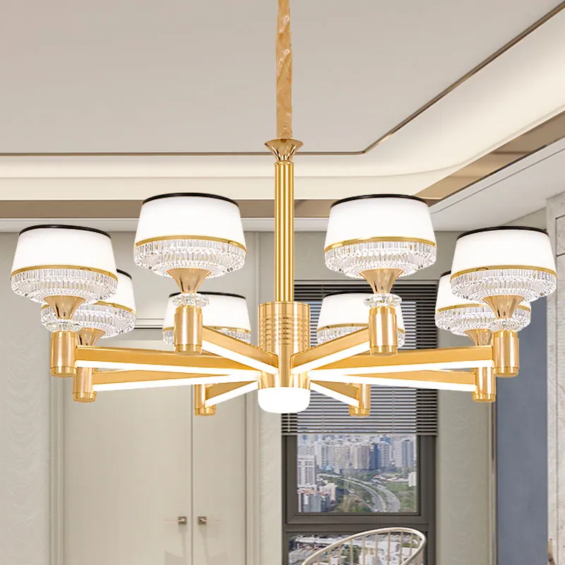 Plafonnier LED au Design Nordique Moderne et Luxueux, Luminaire Décoratif de Plafond, Idéal pour un Salon, une Salle à Manger ou une Chambre à Coucher