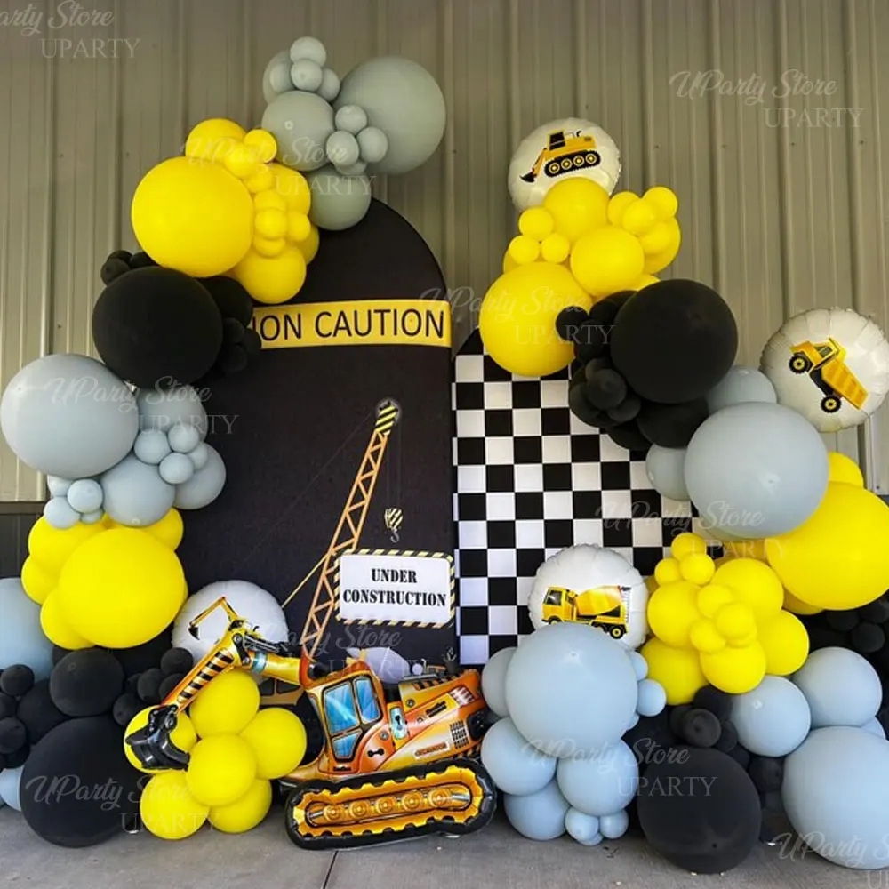 Race Car Party Backdrop Decorations Spandex Black White Checkered Racing Track Stand Arch Cover for Birthday Two Fast One Decor