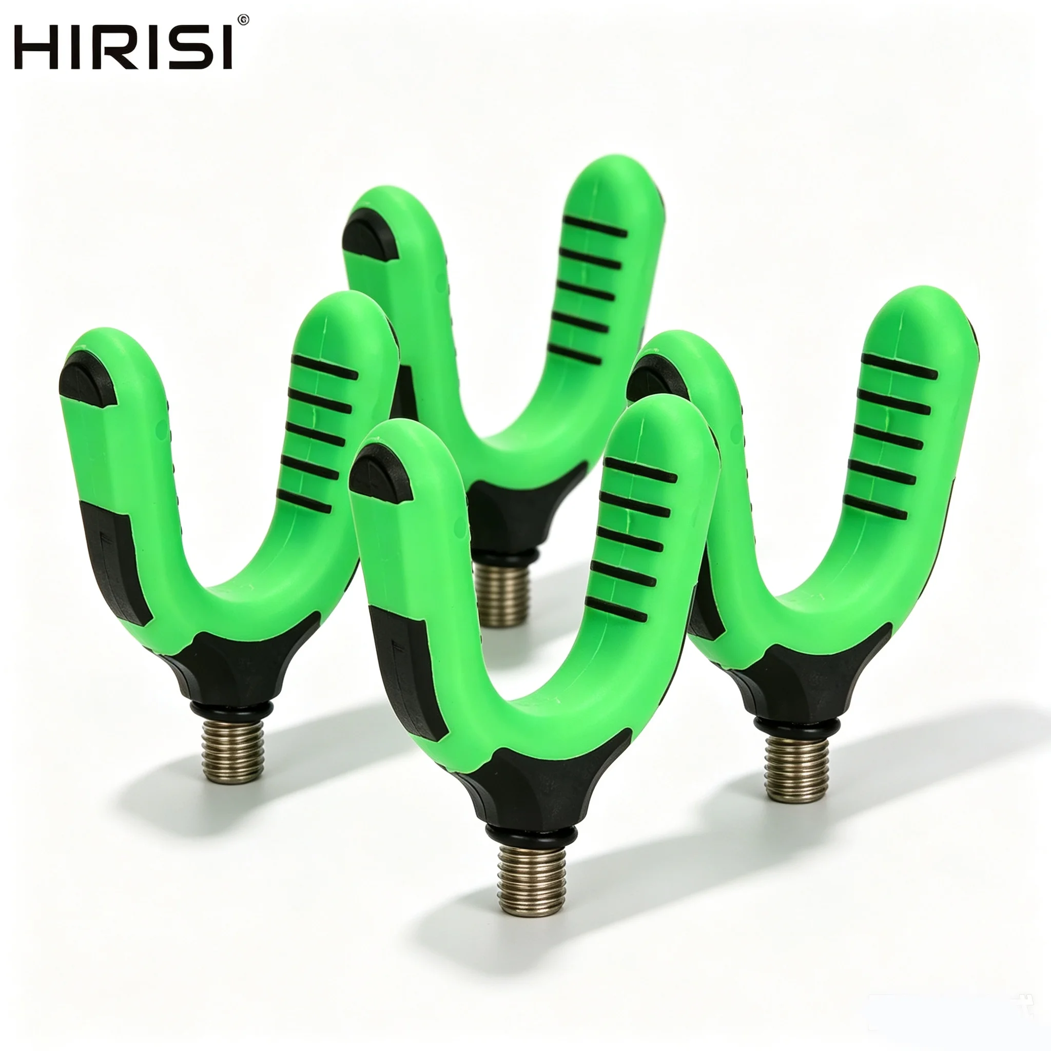 Hirisi 4pcs Carp Fishing Rod Rest Head Holder EVA Soft Anti Slip Y Shape Rod Support Bracket for Bank Stick Fishing Stand