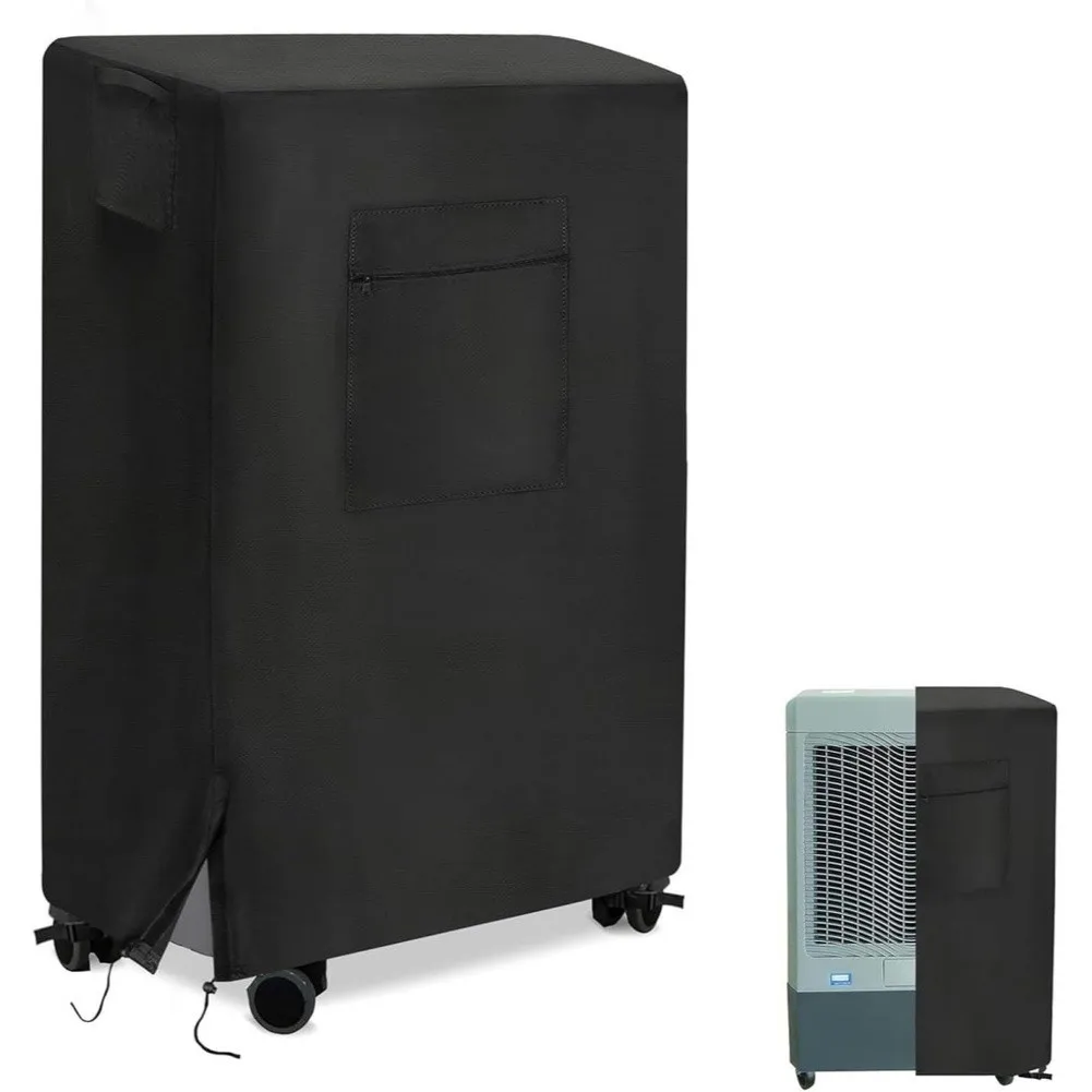 Waterproof 210D Oxford Portable Air Cooler Cover With Handles And Drawstring For Outdoor Protection Accessories For Garden Patio