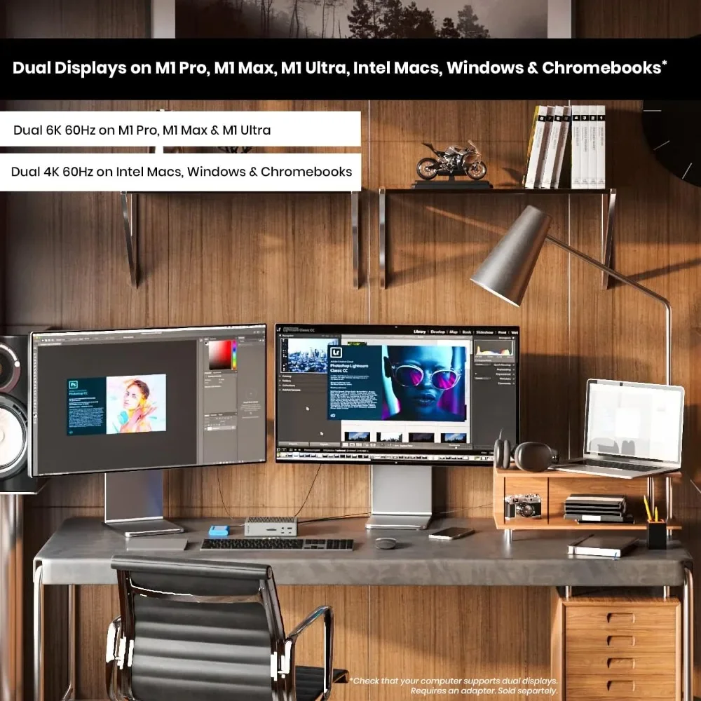 قاعدة TS4 Thunderbolt 4 - 18 منفذًا، شحن 98 وات، 40 جيجابايت/ثانية Thunderbolt 4