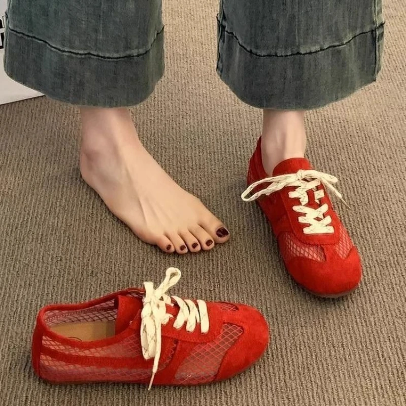 

Mesh shoes breathable 2025 summer lightweight new Forrest Gump shoes versatile flat sports casual shoes trend