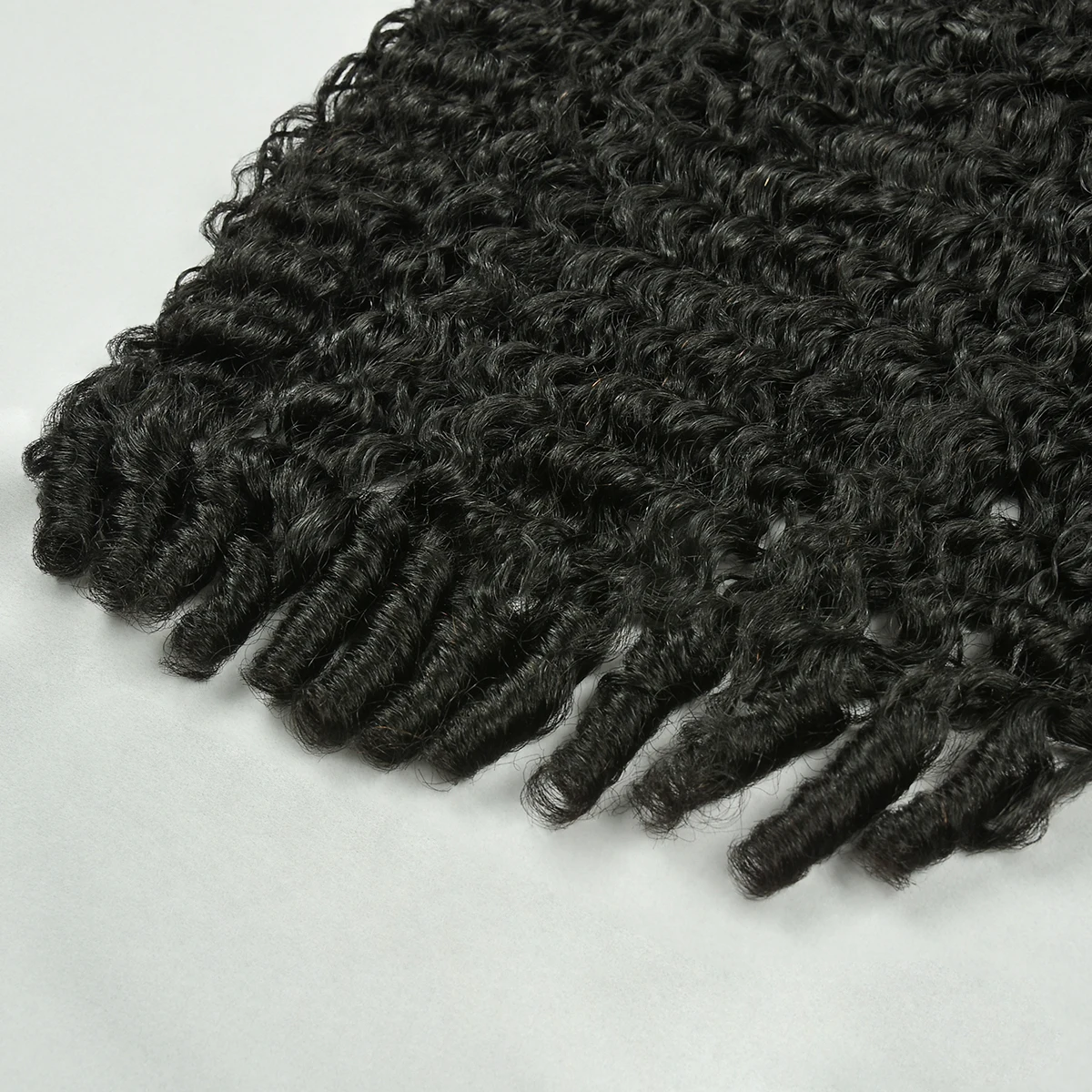 البورمية مجعد حزم شعر ريمي اللون الطبيعي وصلات شعر بشري مجعد البورمية مجعد الشعر النسيج HairUGo #4