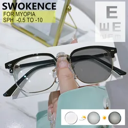 Myopia Glasses -0.5 to -10 Women Men Chameleon Or Blue Light Blocking Prescription Spectacles Nearsighted And Astigmatism F104