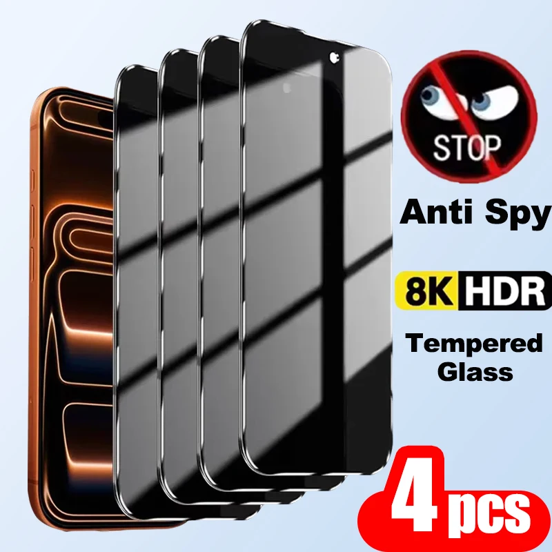 1-4PCS Anti Spy Screen Protector For Samsung Galaxy S26 Ultra S25 Plus S24 Ultra S26+ Privacy Protective Temeperd Glass Film