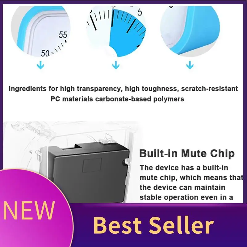 

HFES VT01 60 Minute Visual Timer Silent Countdown Time Manager Drop-Proof Alarm Clock DIY Timer For Students Learning Tool