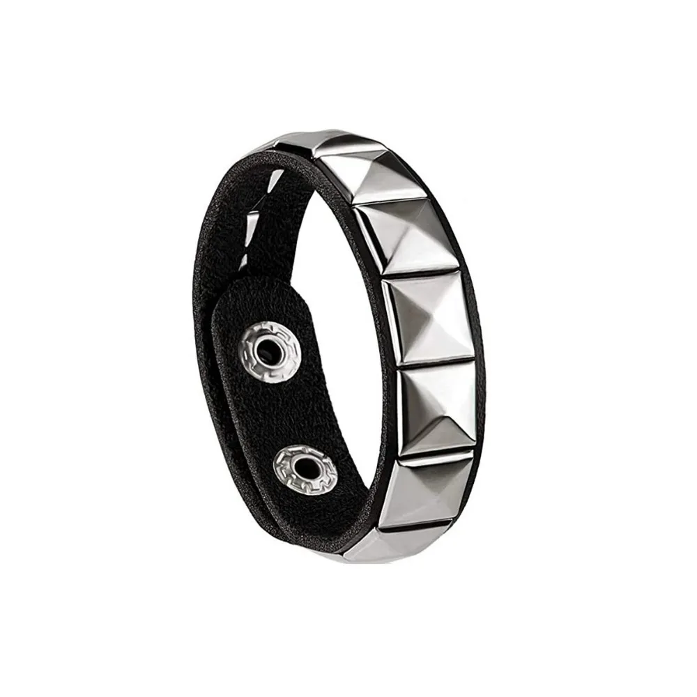 Nouveau Bracelet à ongles Punk Rivets Bracelet de Couple décontracté Hip-Hop fête gothique