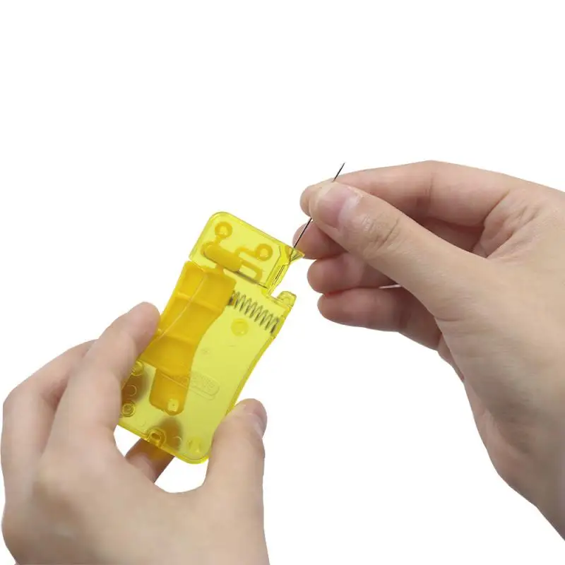 1-3Pcs Automatic Easy Needle Threader Tool Self-Thread Guide Plastic Sewing Accessories Hand Stitching Quick Needle Threading