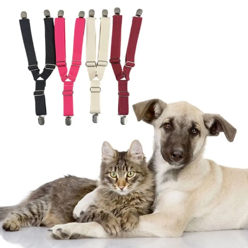 Sangle de pantalon physiologique réglable pour animaux de compagnie, Clip élastique en Polyester pour chien, sangle Anti-chute, bretelles colorées pour couches de chien