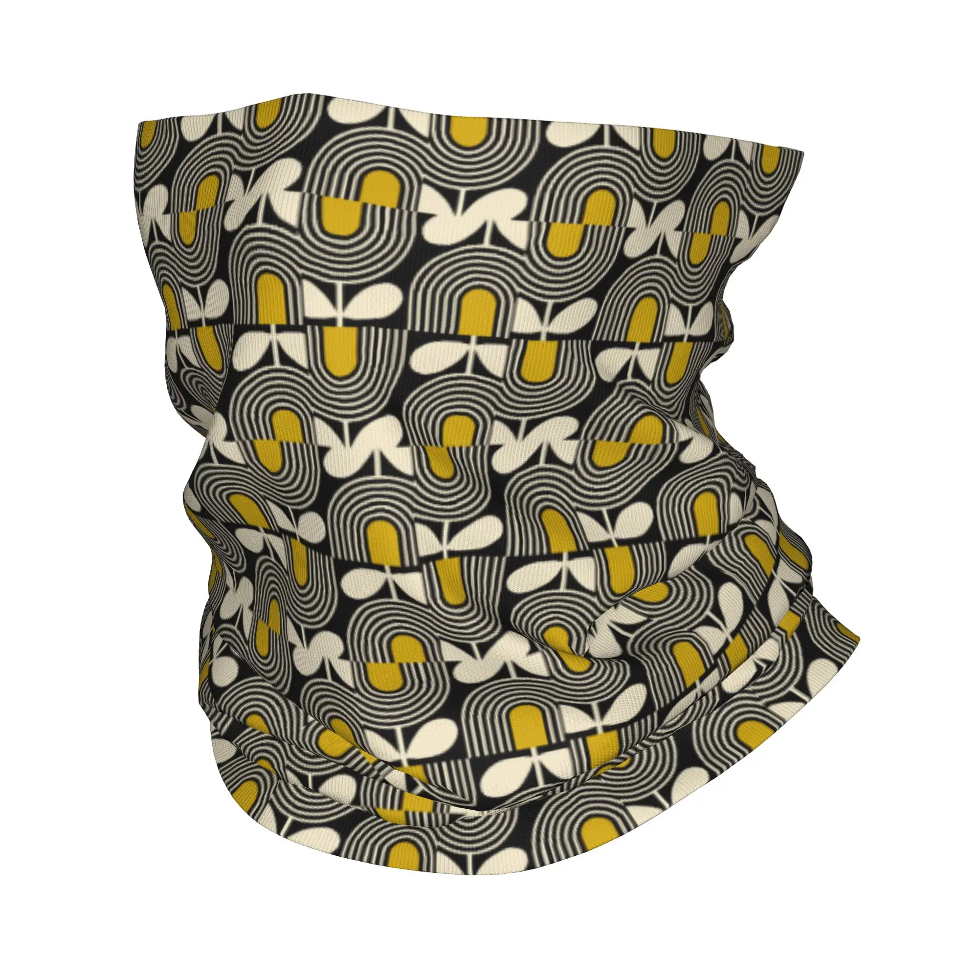 Orla Kiely Flower Bandana Winter Neck Warmer Men Windproof Wrap Face Scarf for Hiking  Gaiter Headband