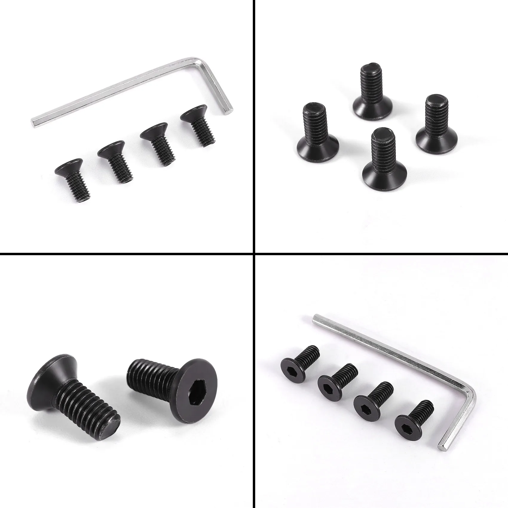 NCSMT 4Pcs Scooter Handlebar Front Fork Tube Screws With Hexagon Handle Replacement Parts Kits for xiaomi M365 Ninebot Es2