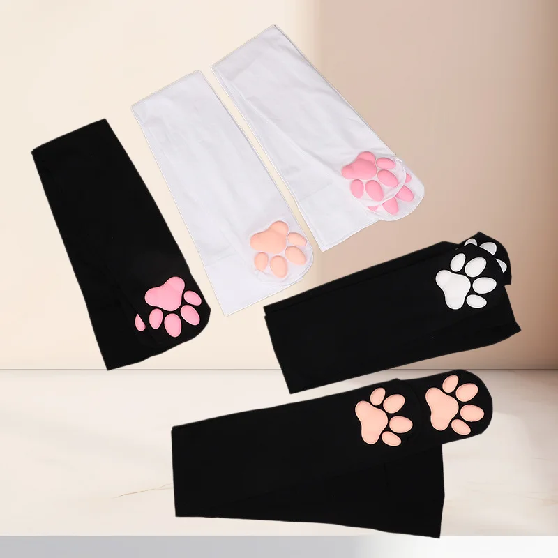 Nuevos Calcetines de Pata de Gato 3D 2026, Calcetines de Pata de Gato con Almohadilla de Carne para Cosplay Lolita Anime, Medias Largas de Seda Japonesa para Mujer, Calcetines para el Hogar