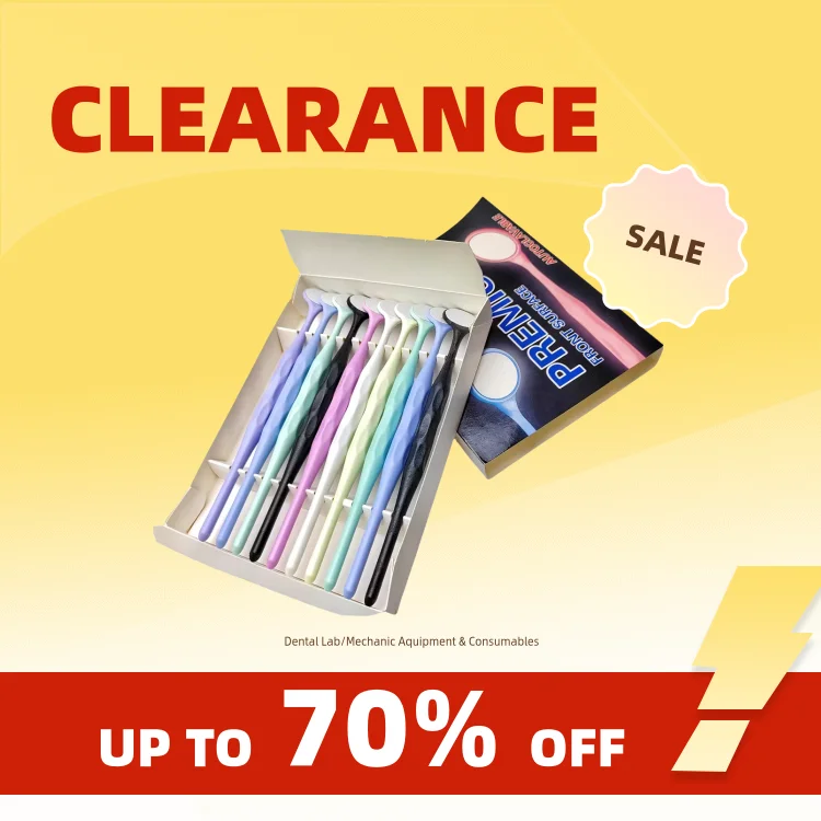 Clearance_NIGF 10 pièces miroirs buccaux Double face pour dentisterie Surface avant Premium Autoclavable miroir buccal orthodontique dentaire examen