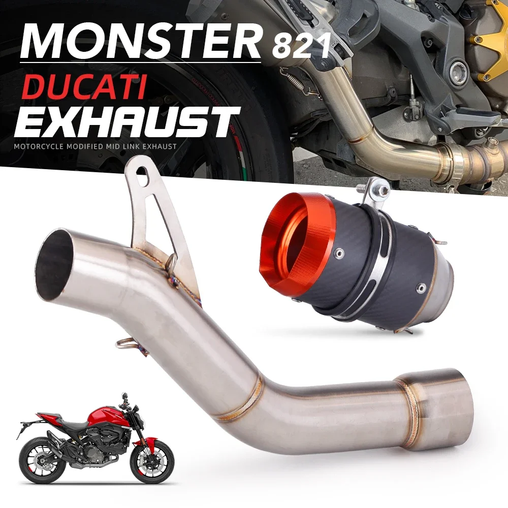 

Suitable for 821 1200 1200S motorcycle escape exhaust system modified carbon fiber tail section exhaust pipe
