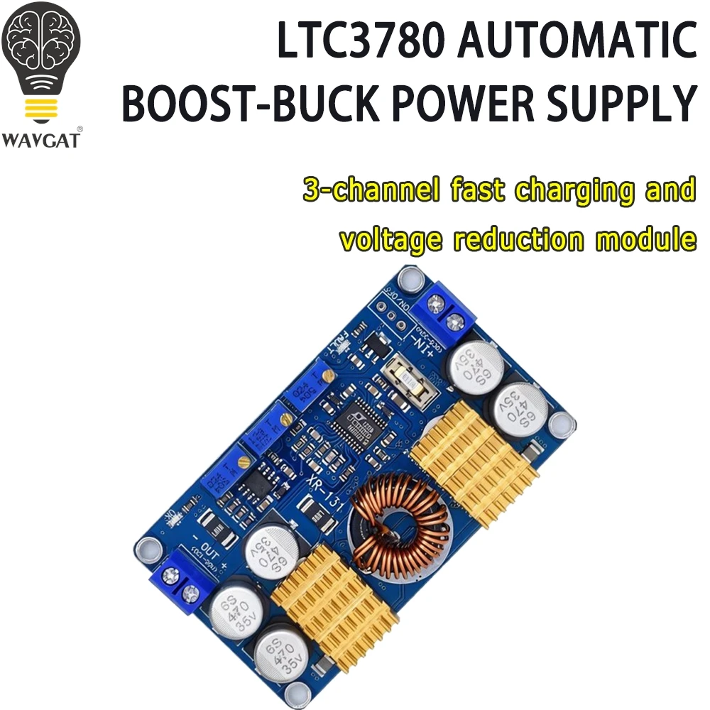 LTC3780 DC-DC 5-32V to 1V-30V 10A Automatic Step Up Down Regulator Charging Module Power supply module
