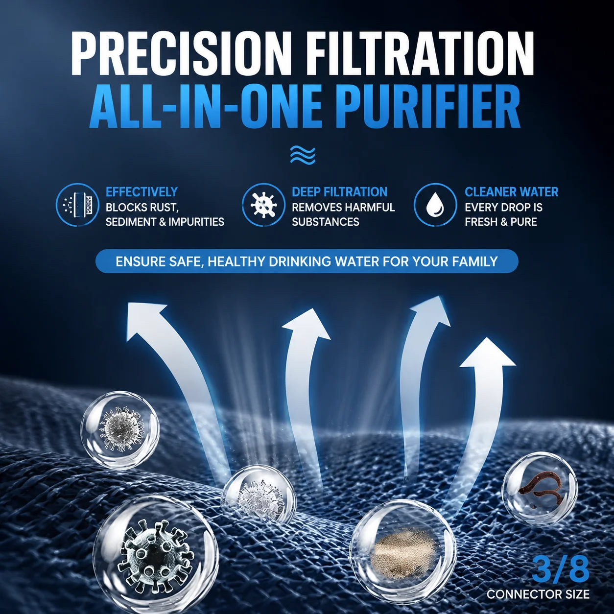 Household Whole House Water Softener Scale Inhibitor Pre Filter Purifier