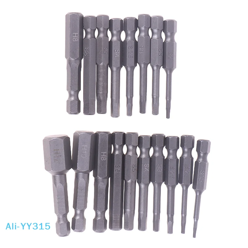 【Y】Screwdriver Set 8Pcs 1/4" Hex Shank Head Allen Wrench Screwdriver Socket Bit Metric Magnetic Screwdriver Bits Set Tools