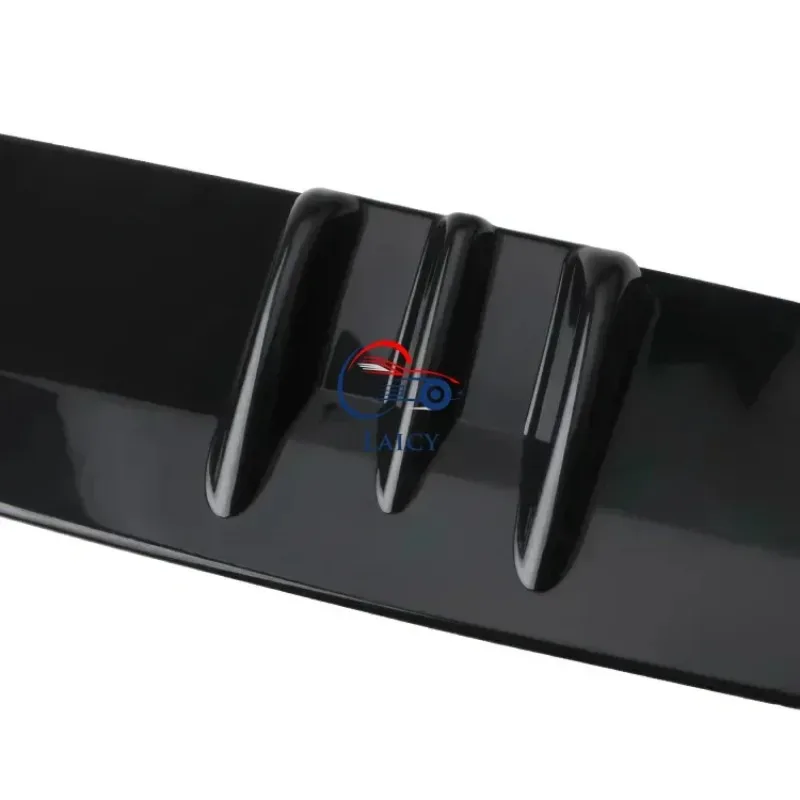 LAICY 7 زعانف لـ J-aguar F-Pace XE سيارة السفلى الخلفي الناشر زعنفة حافة مصد السيارة الفاصل المفسد الهيكل منحرف الشفاه عدة أسود #4