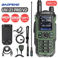 Baofeng UV-21 Pro V2 Walkie Talkie Wireless Copy Frequency Full Band Powerful Long Range Two Way Radio UV-5R Radio