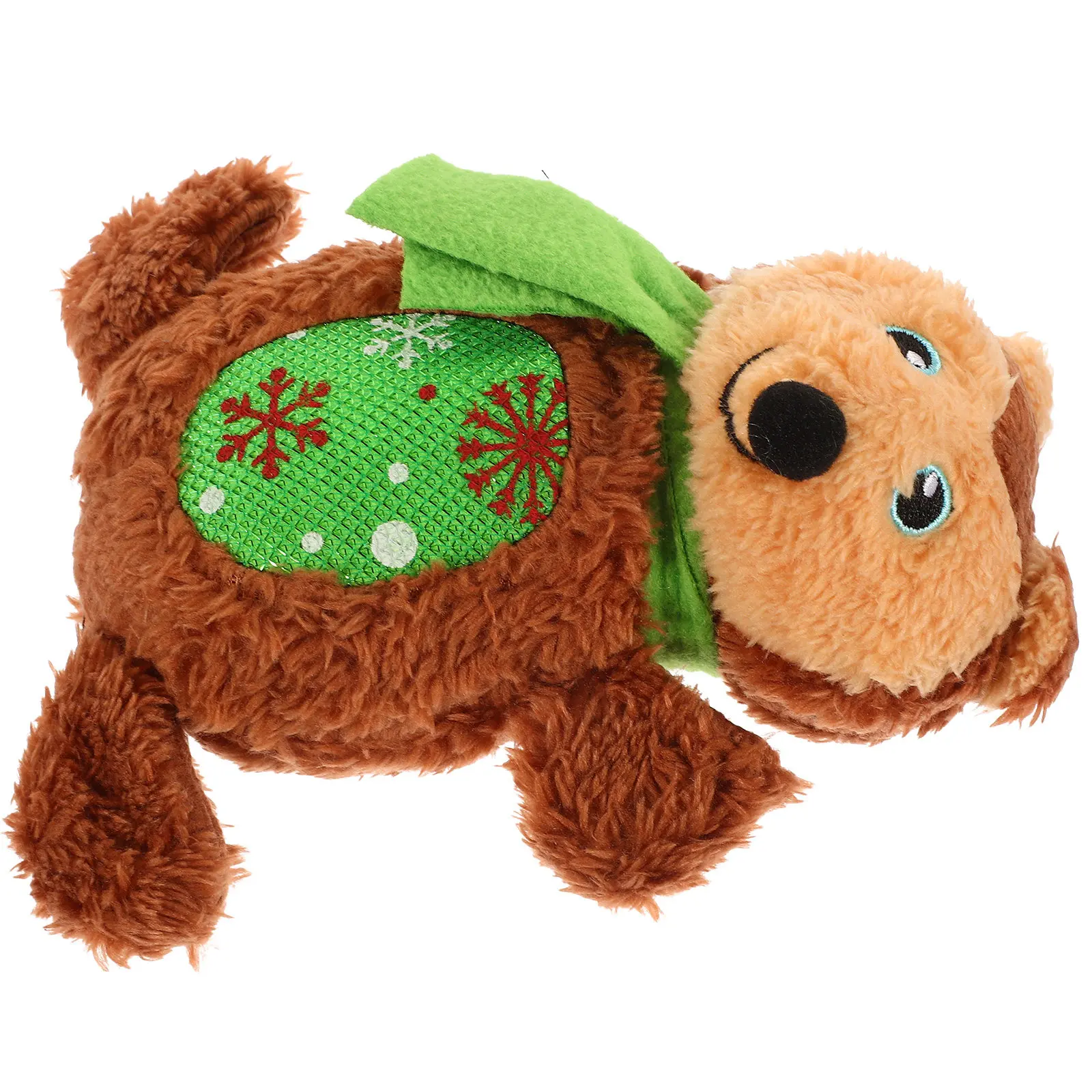 Dog Squeaky Interactive Chew Bear Shape Stuffed for Small Medium Large Dogs Indoor Outdoor Play Teething Separation Anxiety