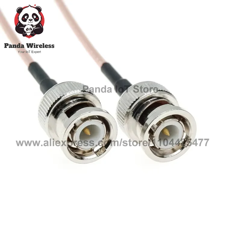 RG316 BNC maschio a BNC maschio spina Q9 connettore a crimpare RF Coassiale Pigtail Coassiale Jumper cavo di prolunga FPV per fotocamera SDI