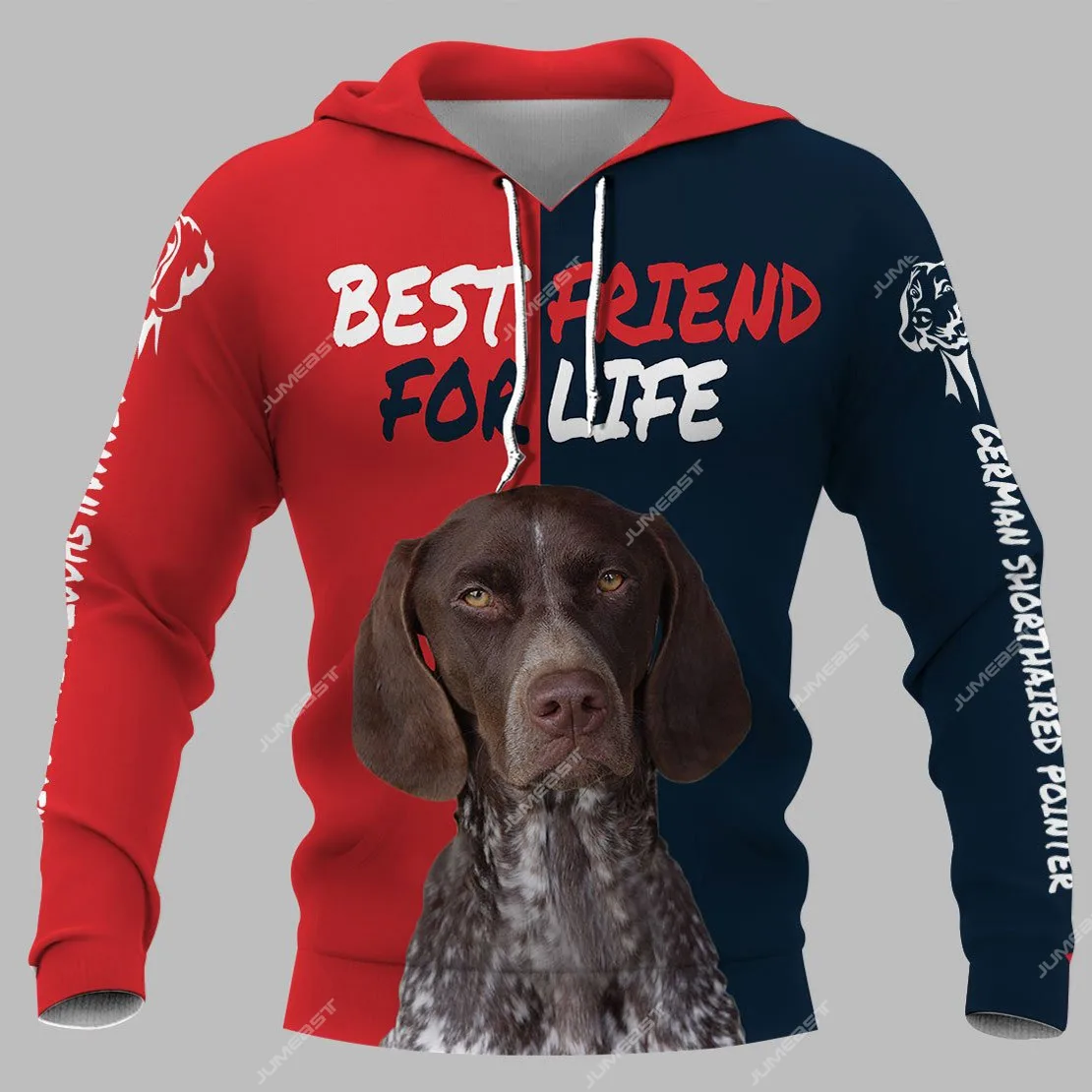 

Jumeast 3D Printed German Shorthaied Pointer Men Hoodies Best Friend For Life Cutecore Dog Aesthetic Hooded Sweatshirts Clothes