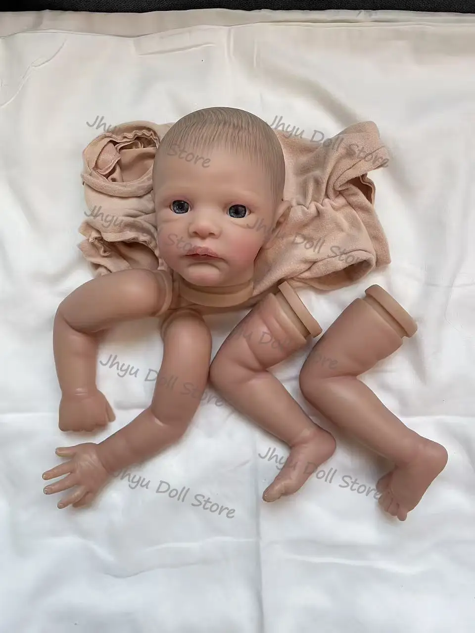 

16-дюймовый набор для создания куклы-реборн Henley New Face, раскрашенные незавершенные детали куклы, реалистичная игрушка-новорожденный для самостоятельной сборки, подарок для девочек