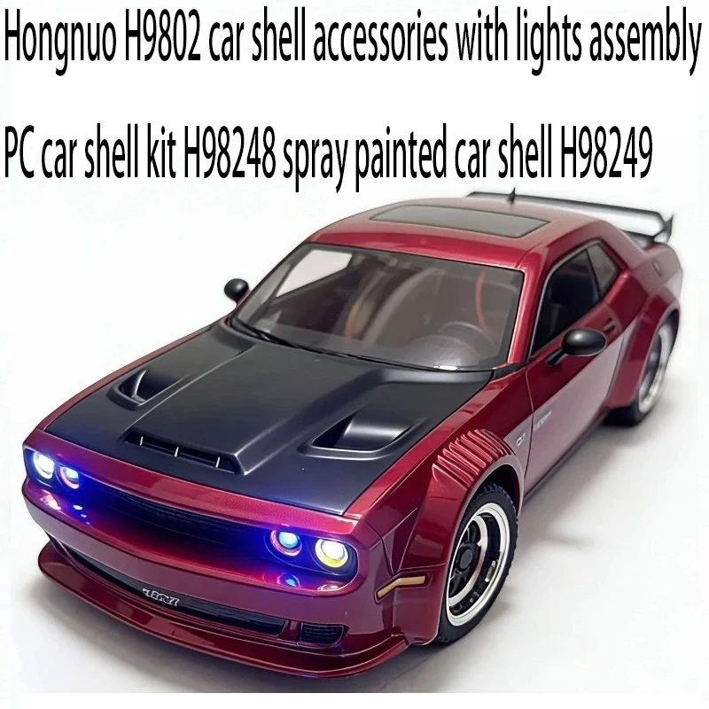 Hongnuo H9802 car shell accessories with lights assembly PC car shell kit H98248 spray painted car shell H98249