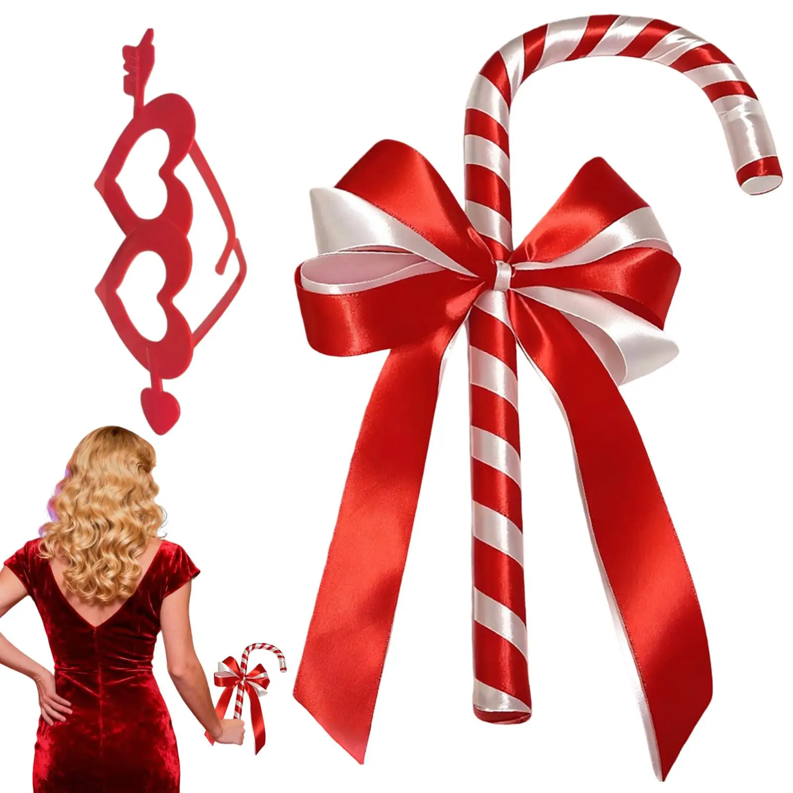 

Рождественский реквизит-трость для косплея, принадлежности для косплея, реквизит для персонала для комиксов, вечерние костюмы для вечеринок