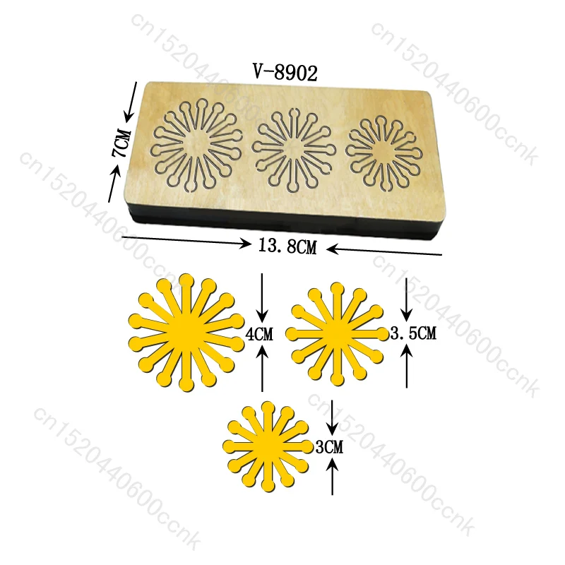 

New flower Wooden Dies Cutting Dies Scrapbooking /Multiple Sizes /V-8902