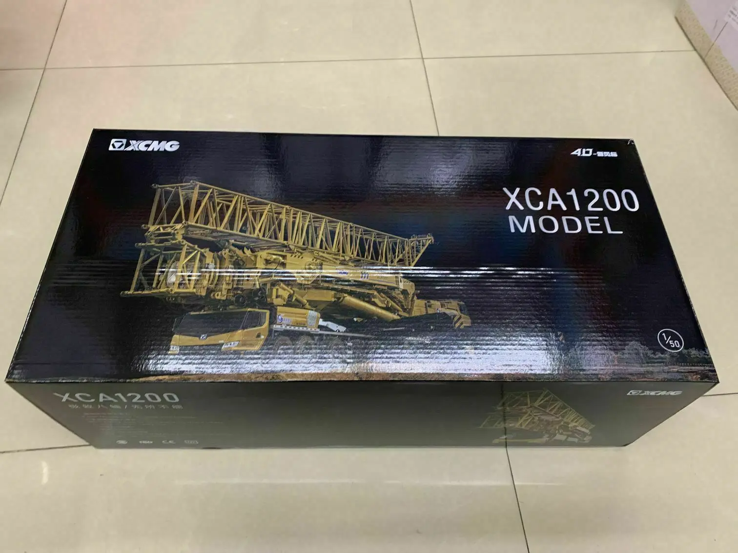 XCMG XCA1200 All Terrain Crane Gold 1:50 Scale Die-Cast Limited Model New in Box