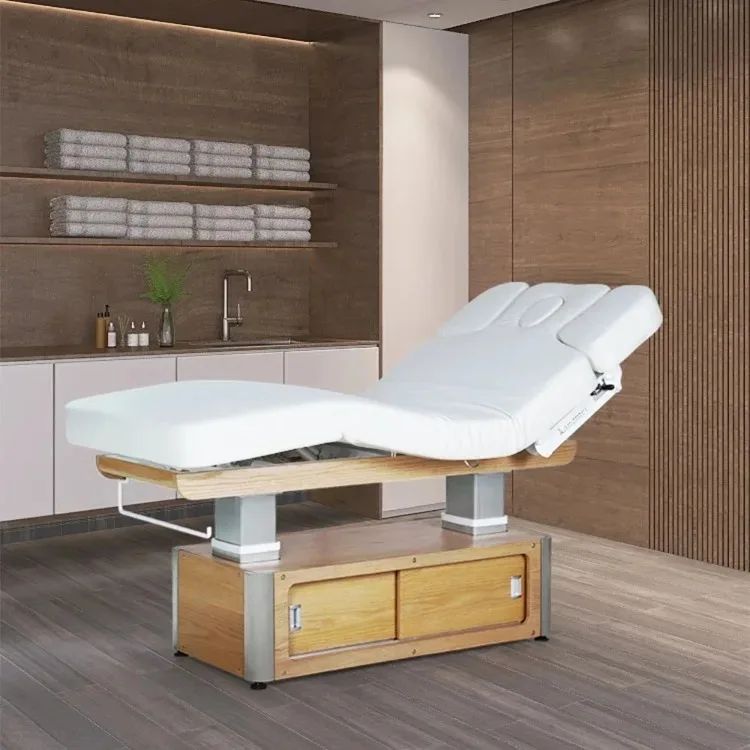 Esthetician Therapy Spa Wellness Treatment Salon  Electric 4 Motor Extension Lash Facial  De Massage Bed