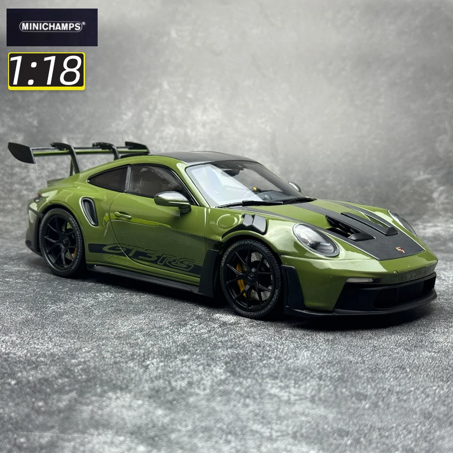 minichamps 1:18 scale New PORSCHE 911(992) GT3 RS 2024 Car model Metal model static decoration Holiday gift collection