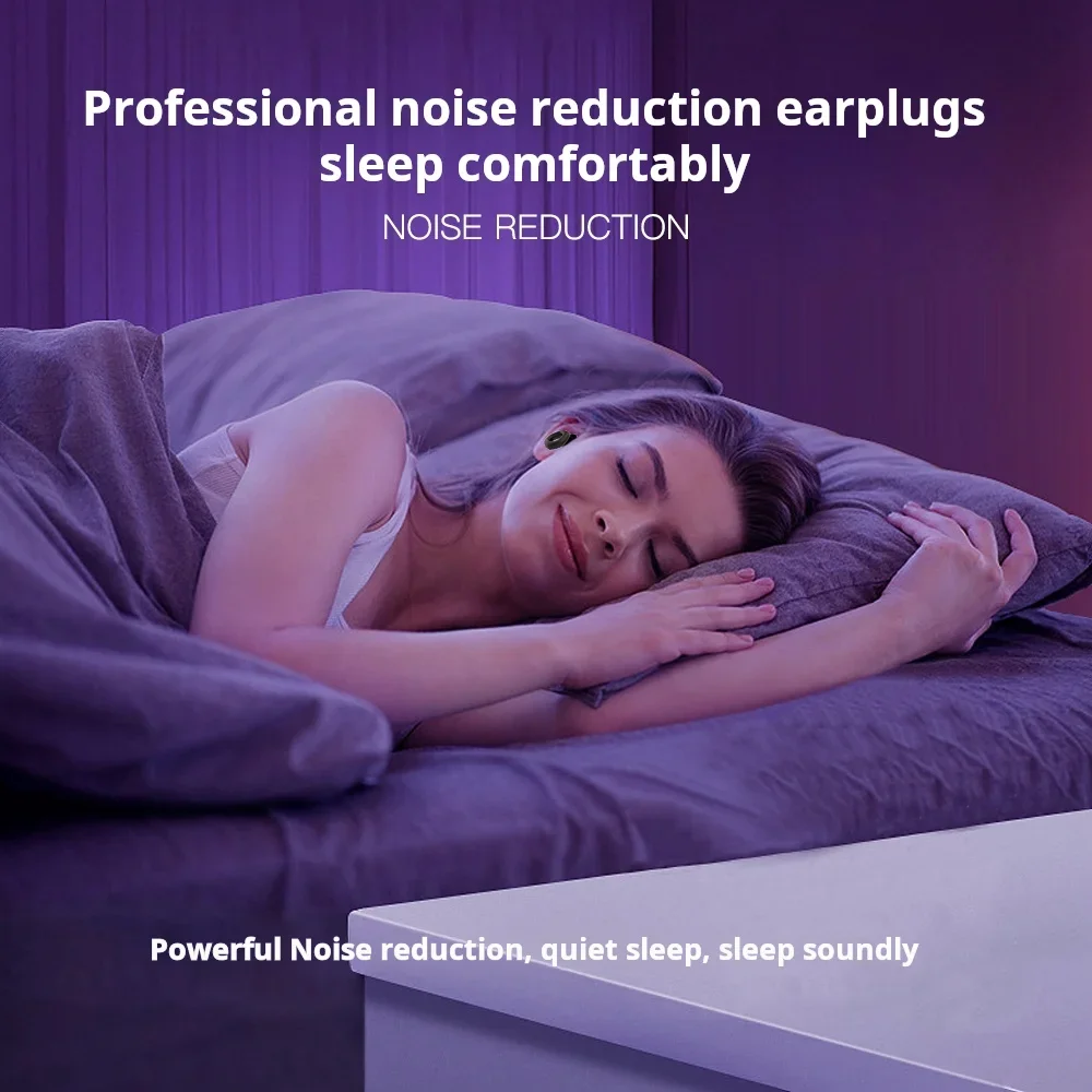 سدادات أذن من السيليكون للسباحة والنوم وإلغاء الضوضاء وتقليل الضوضاء ومقاومة للصوت وتقليل الإزعاج - مستلزمات سدادات الأذن ذات الحلقة الجودة