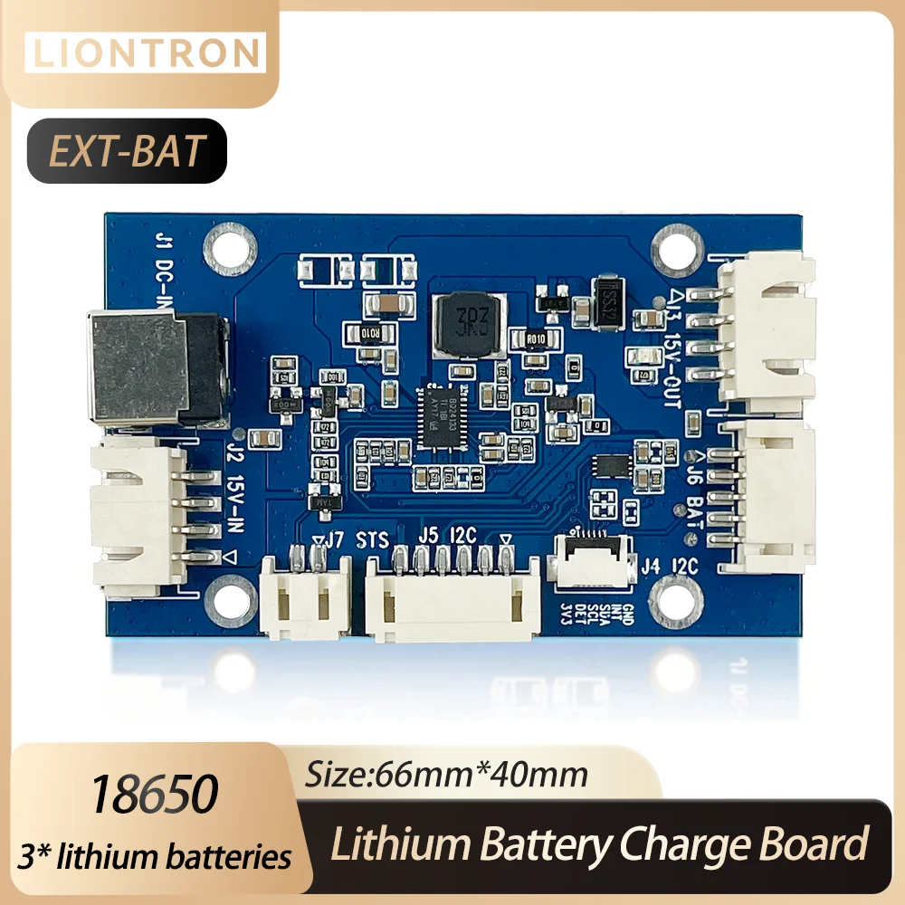 LIONTRON Expansion board 18650 Kithium Battery I2C interface witch Battery management Only for Liontron Motherboard