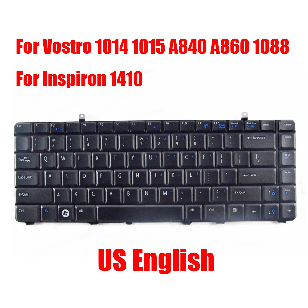 

Laptop Keyboard For DELL For Vostro 1014 1015 A840 A860 1088 For Inspiron 1410 US English OEM New