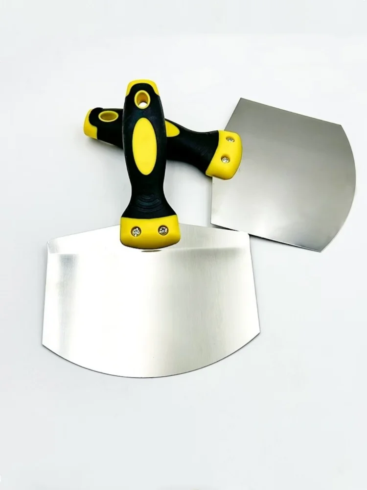 Edelstahl Spachtel Wand Farbe Gips Kelle Arc Asche Schaufel Farbe Feed Füllung Schaber Klinge Spachtel Bau Werkzeuge – Detail 3