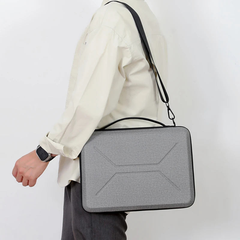 Hard-Shell Single-Shoulder Laptop Bag 15.6-inch Unisex Business Commuter Laptop Case Portable Computer Protective Bag view 3