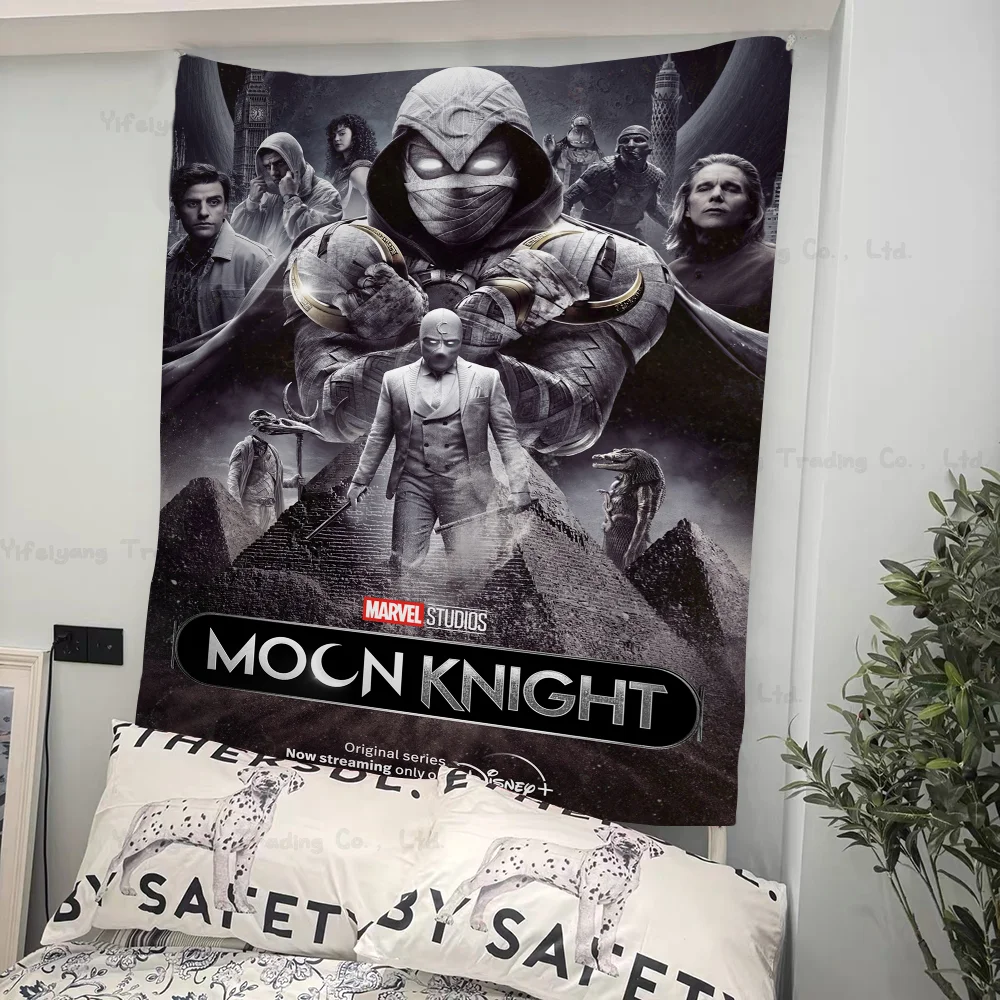 

Moon Knight Printed Large Wall Tapestry Art Science Fiction Room Home Decor Decor Blanket