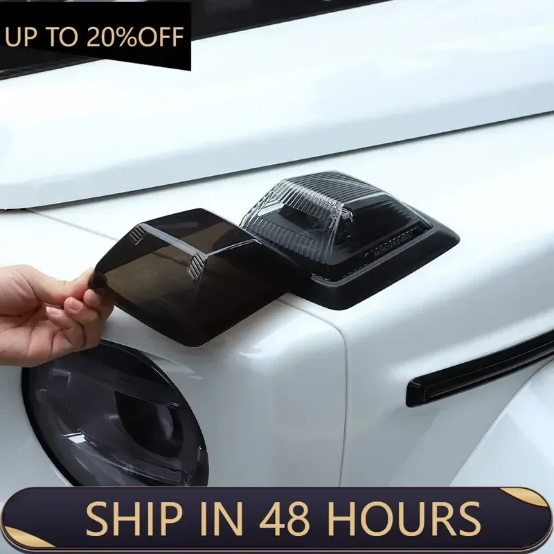 

NEW！For Mercedes-Benz G-Class W463 W464 2007-2025 Car Hood Turn Signal Cover Signal Lamp Cover Decorative Car Accessories