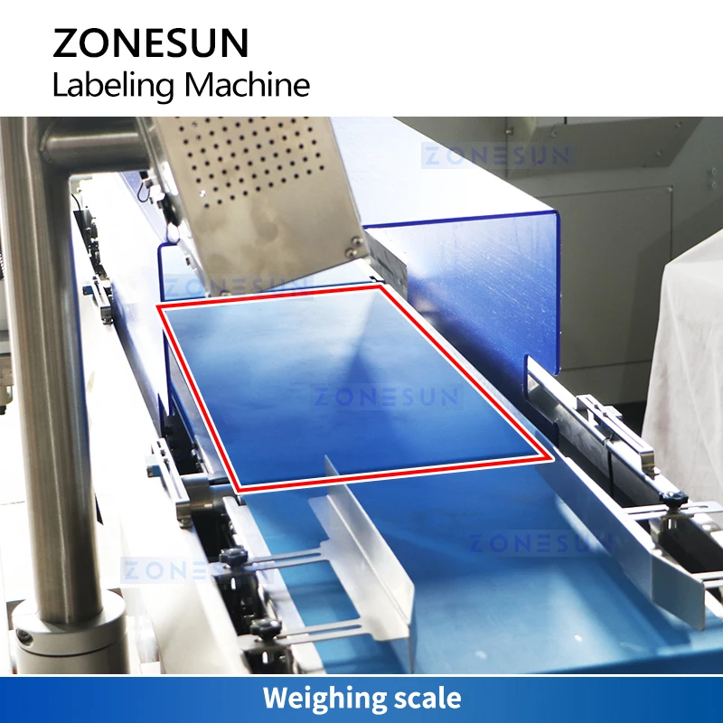 Zonesun-etiquetadora de precio de ZS-TB650, equipo de etiquetado de precio de peso automático, sistema de etiquetado de pesaje dinámico
