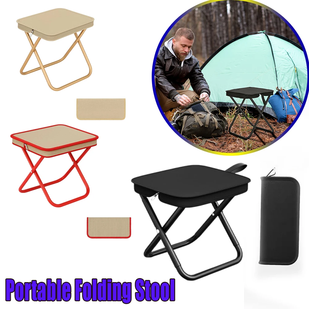 

Портативный складной стул, сверхлегкий компактный стул для кемпинга, для путешествий на открытом воздухе, пикника, рыбалки, очереди, сумка, сиденье, складная кроватка