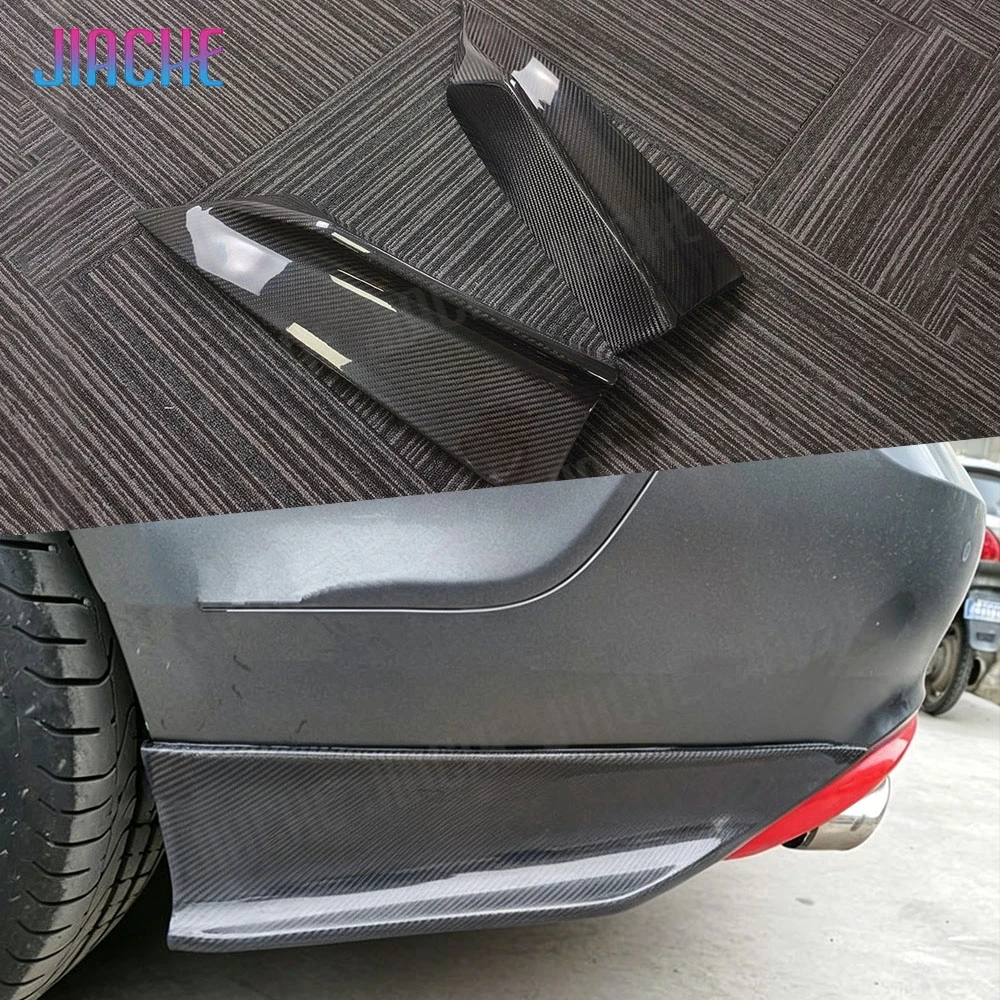 JIACHE Dry Carbon Fiber Rear Bumper Lip Splitters Spoiler For Audi A7 S7 RS7 2013 2014 2015 2016 Car Accessories