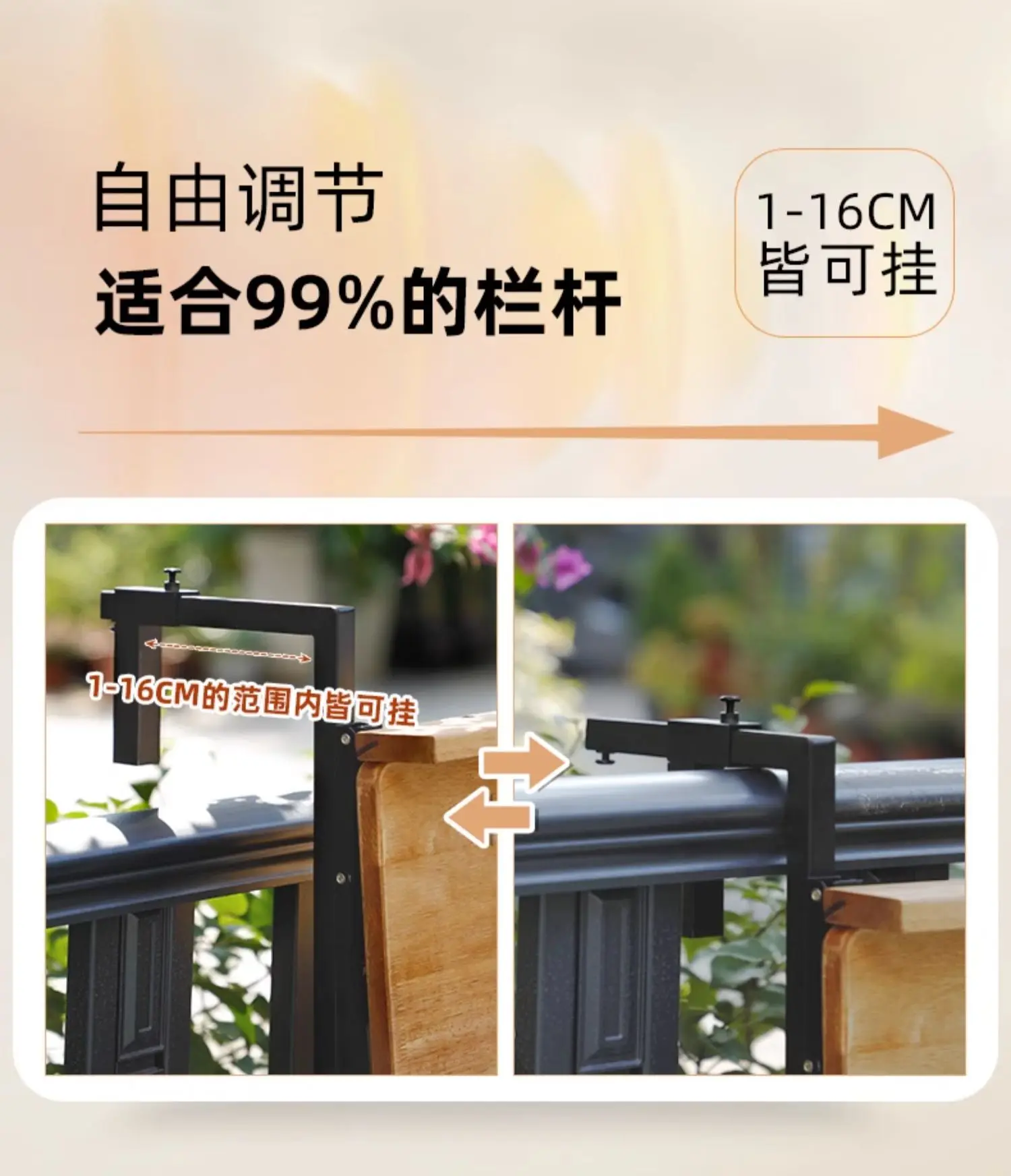 Foldable Balcony Bar Table Teak Wood Hanging Breakfast Counter Sturdy Railing Laptop Desktop Save Space Island Tea Stand