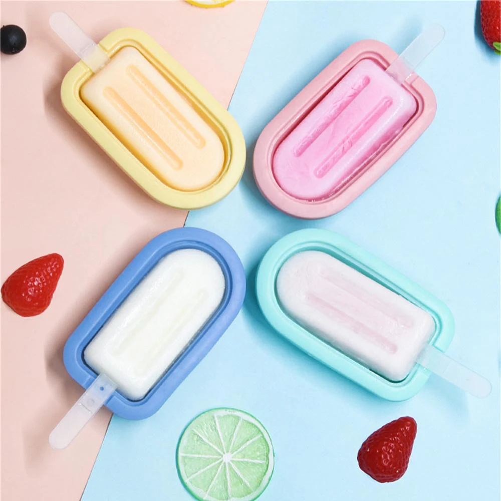 Silicone Mold Silicone Easy To Clean Summer Creative Kitchen Accessories Ice Cream Mold Food Grade Silicone Ice-lolly Mold Diy